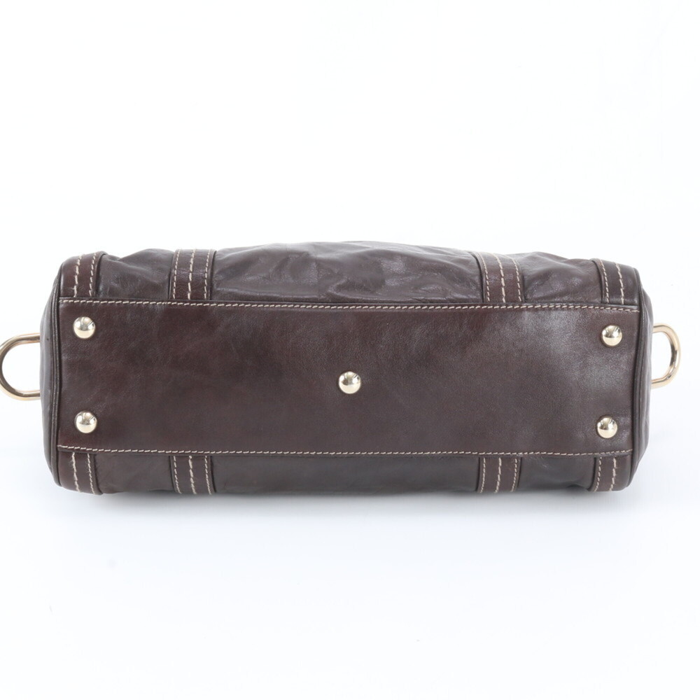 GUCCI Brown Leather Tote Bag - Picture 6 of 9
